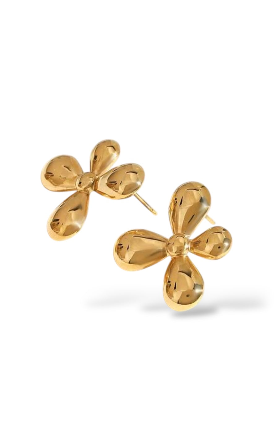 ABSTRACT FLOWER EARRINGS