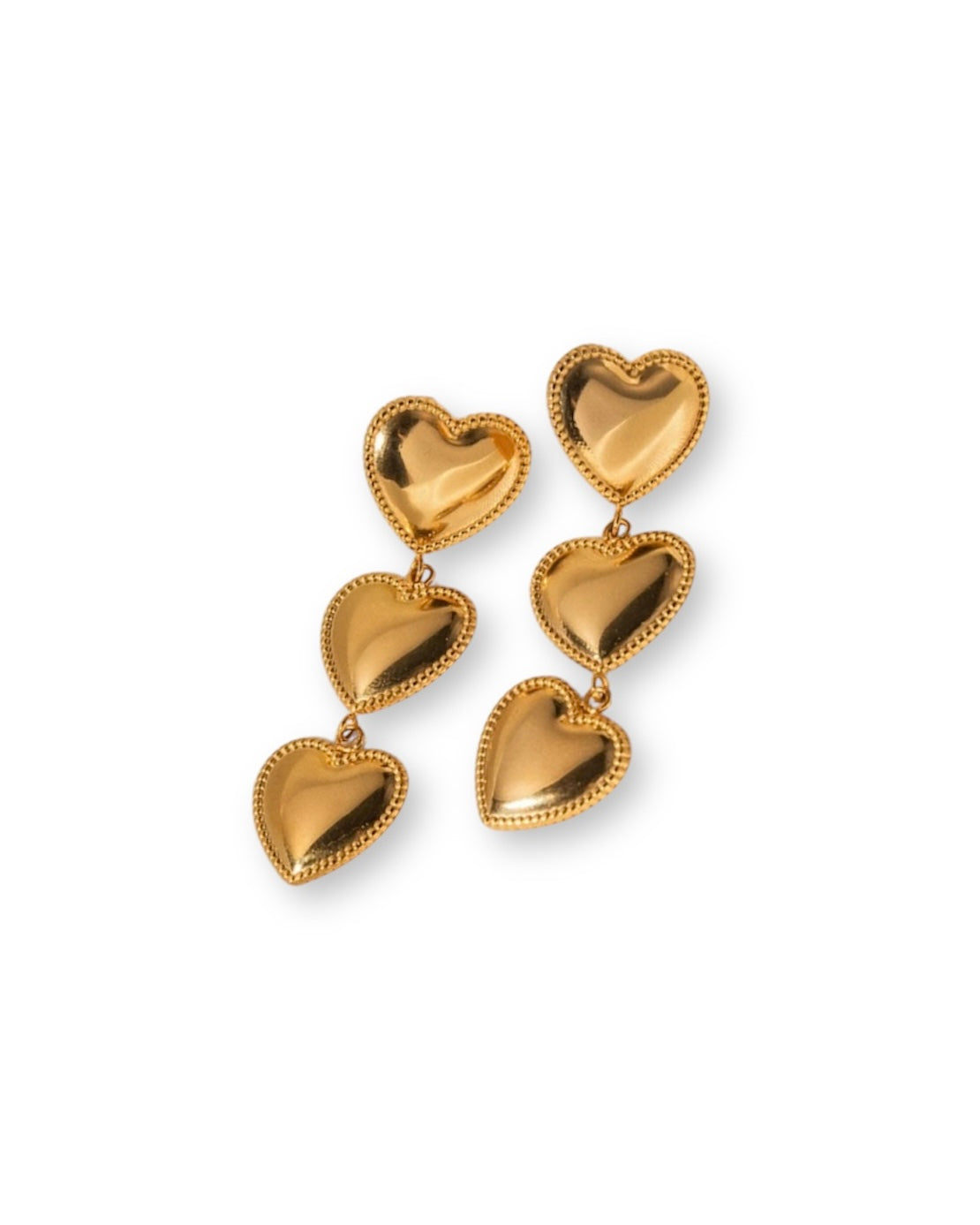 3 HEART EARRINGS