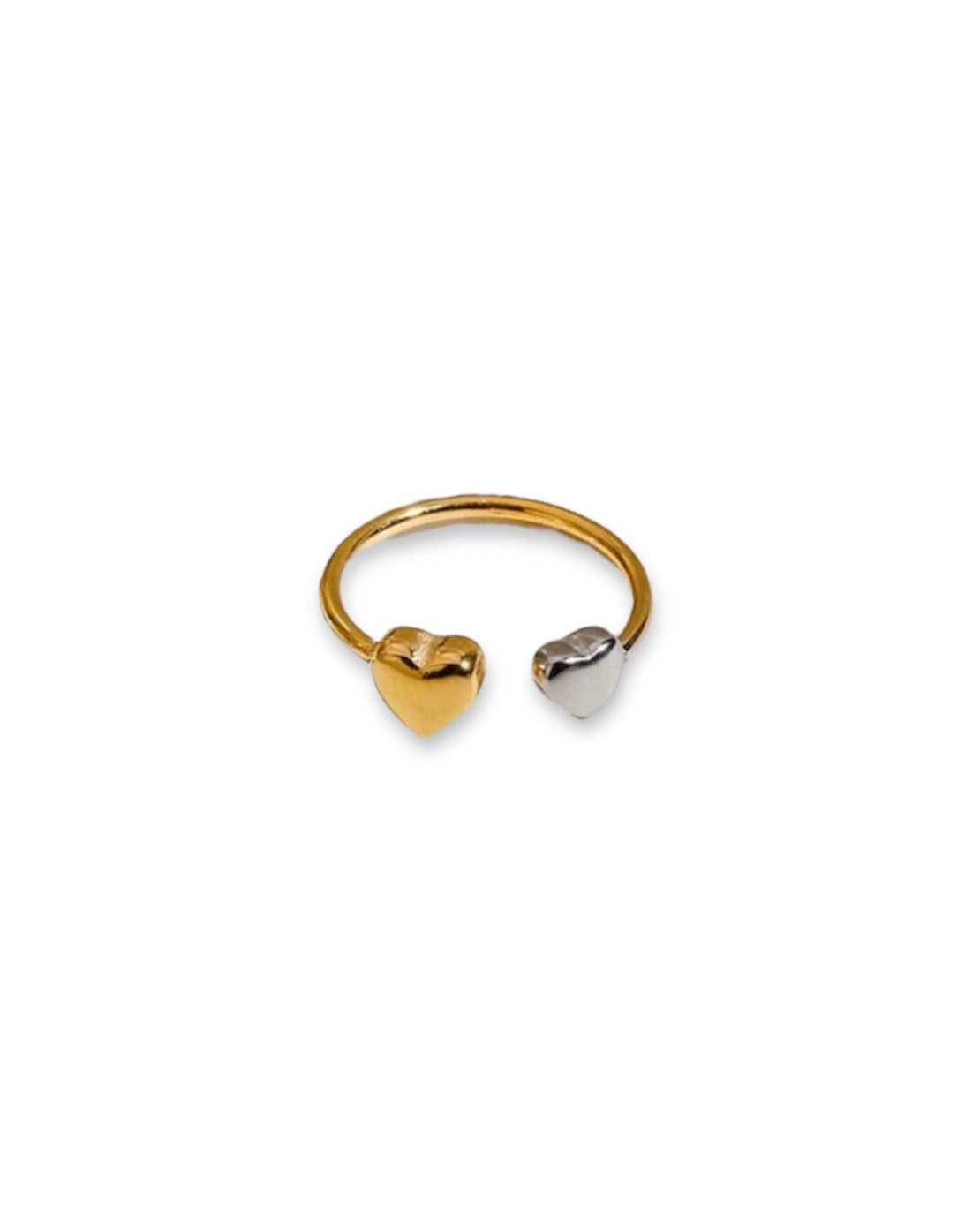 DUOTONE HEART RING