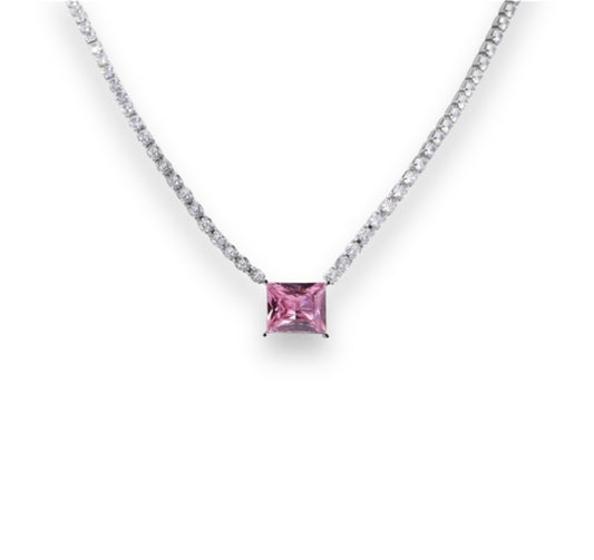 PINK ESMERALDA NECKLACE