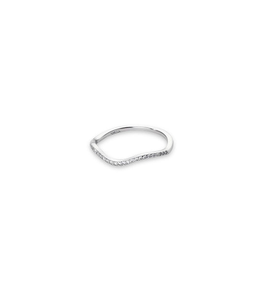 WAVE SILVER RING